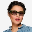 Aria Bilayer Green Alternative MaterialsSunglass Frames for Women from EyeBuyDirect