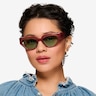 Aria Bilayer Pink AcetateSunglass Frames for Women from EyeBuyDirect