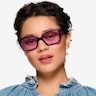 Lavendula Crystal Purple AcetateSunglass Frames for Women from EyeBuyDirect