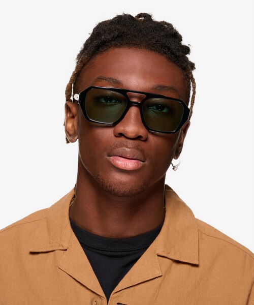 Hotel Black AcetateSunglass Frames for Men from EyeBuyDirect