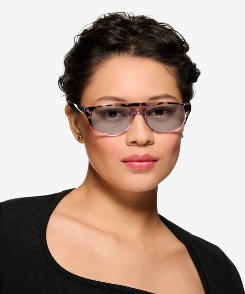 Contrail Brown Gray Tortoise AcetateSunglass Frames for Women from EyeBuyDirect