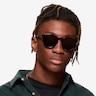 Elan Shiny Black PlasticSunglass Frames for Men from EyeBuyDirect
