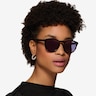 Elan Shiny Black PlasticSunglass Frames for Women from EyeBuyDirect