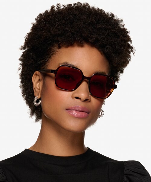 Fierce Tortoise PlasticSunglass Frames for Women from EyeBuyDirect