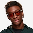 Pep Shiny Black PlasticSunglass Frames for Men from EyeBuyDirect
