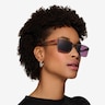Strive Matt Crystal Gray PlasticSunglass Frames for Women from EyeBuyDirect