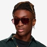 Zeal Sun Shiny Crystal Brown AcetateSunglass Frames for Men from EyeBuyDirect