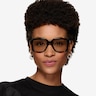 Bowie Noir AcétateSoleil de Lunette de vue pour Femmes d'EyeBuyDirect