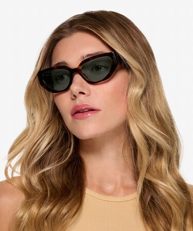 Tortoise Edie -  Acetate Sunglasses