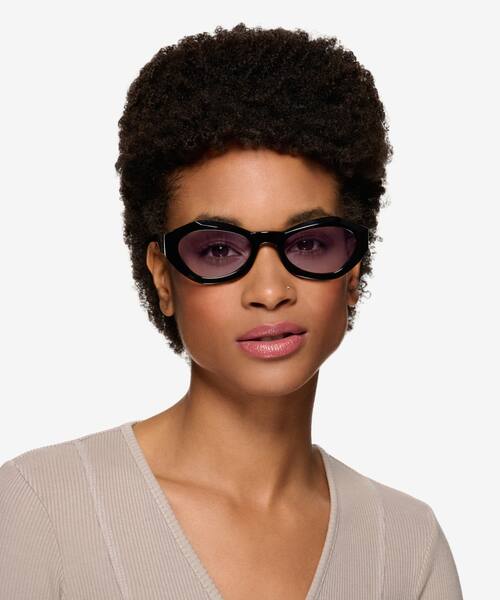 Noir Francoise -  Acétate Lunettes de soleil