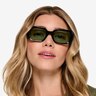 Golden Shiny Black AcetateSunglass Frames for Women from EyeBuyDirect