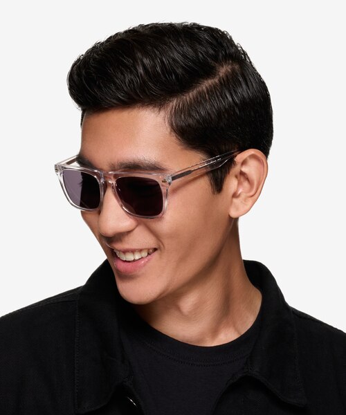 Poolside Clear AcetateSunglass Frames for Men from EyeBuyDirect