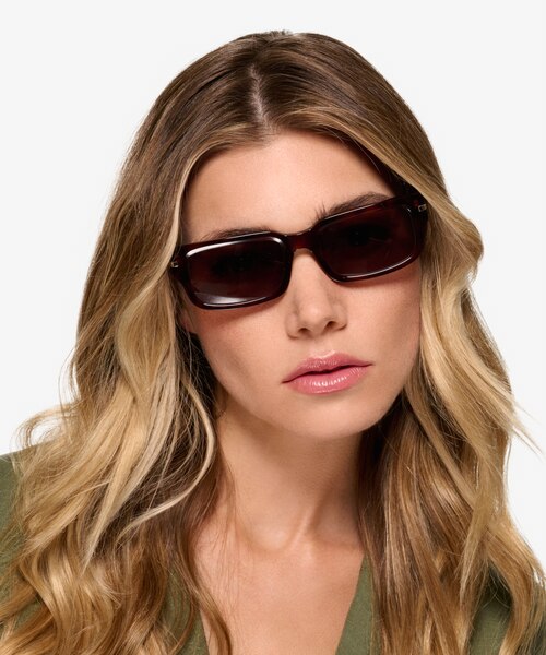 Croquet Shiny Tortoise AcetateSunglass Frames for Women from EyeBuyDirect