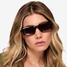 Croquet Shiny Tortoise AcetateSunglass Frames for Women from EyeBuyDirect