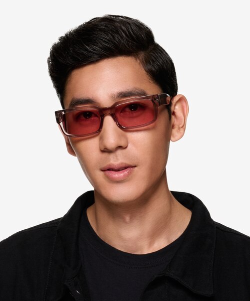 Croquet Crystal Nude AcetateSunglass Frames for Men from EyeBuyDirect
