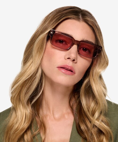 Croquet Crystal Nude AcetateSunglass Frames for Women from EyeBuyDirect