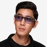 Croquet Crystal Blue AcetateSunglass Frames for Men from EyeBuyDirect