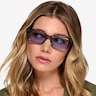 Croquet Crystal Blue AcetateSunglass Frames for Women from EyeBuyDirect