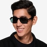 Social Black AcetateSunglass Frames for Men from EyeBuyDirect
