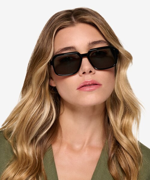 Social Black AcetateSunglass Frames for Women from EyeBuyDirect