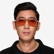Tropical Translusant Beige AcetateSunglass Frames for Men from EyeBuyDirect