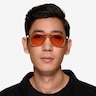 Tropical Translusant Beige AcetateSunglass Frames for Men from EyeBuyDirect