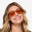 Tropical Translusant Beige AcetateSunglass Frames for Women from EyeBuyDirect
