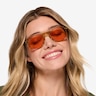 Tropical Translusant Beige AcetateSunglass Frames for Women from EyeBuyDirect