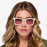Cabana White AcetateSunglass Frames for Women from EyeBuyDirect