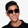 Cabana Solid Black AcetateSunglass Frames for Men from EyeBuyDirect