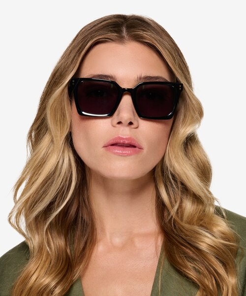 Cabana Solid Black AcetateSunglass Frames for Women from EyeBuyDirect