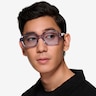 Resort Clear Blue AcetateSunglass Frames for Men from EyeBuyDirect