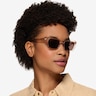 Natalie Crystal Nude AcetateSunglass Frames for Women from EyeBuyDirect