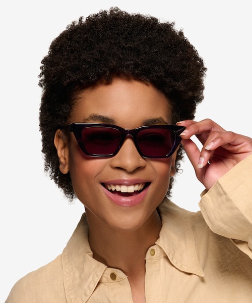 Natalie Purple AcetateSunglass Frames for Women from EyeBuyDirect