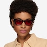 Natalie Shiny Black AcetateSunglass Frames for Women from EyeBuyDirect