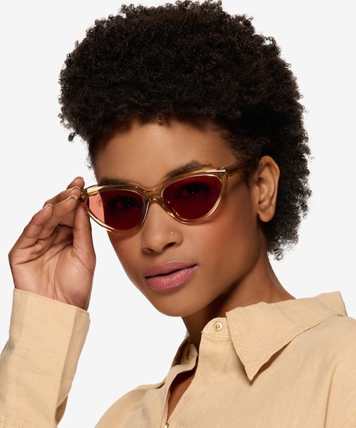 Ariana Champagne AcetateSunglass Frames for Women from EyeBuyDirect