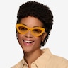 Francesca Crystal Yellow AcetateSunglass Frames for Women from EyeBuyDirect