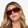 Modernist Black AcetateSunglass Frames for Women from EyeBuyDirect