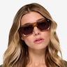 Modernist Gradient Brown Crystal AcetateSunglass Frames for Women from EyeBuyDirect
