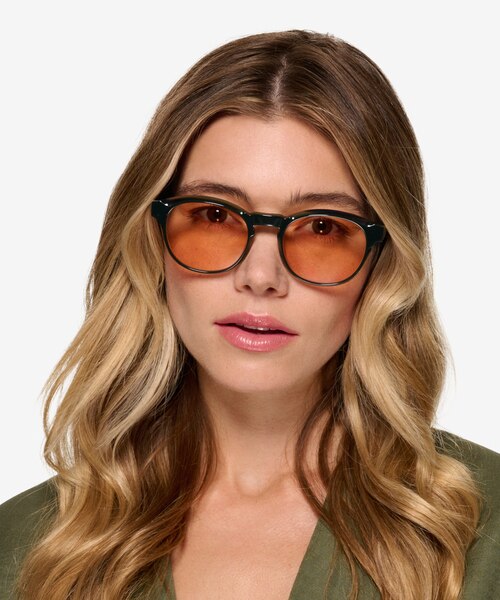 Flamingo Green AcetateSunglass Frames for Women from EyeBuyDirect