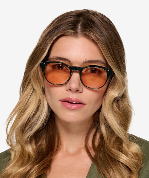 Flamingo Green AcetateSunglass Frames for Women from EyeBuyDirect