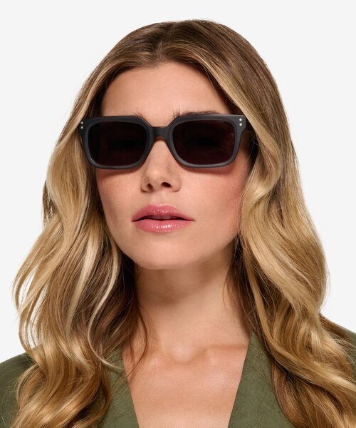 Golden Matte Gray AcetateSunglass Frames for Women from EyeBuyDirect