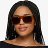 Matz Clear Brown AcetateSunglass Frames for Women from EyeBuyDirect