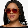Lina Gradient Orange AcetateSunglass Frames for Women from EyeBuyDirect