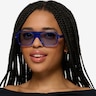 Felix Crystal Blue AcetateSunglass Frames for Women from EyeBuyDirect