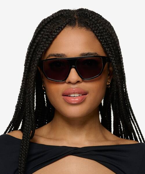 Striped Brown Bruno -  Acetate Sunglasses