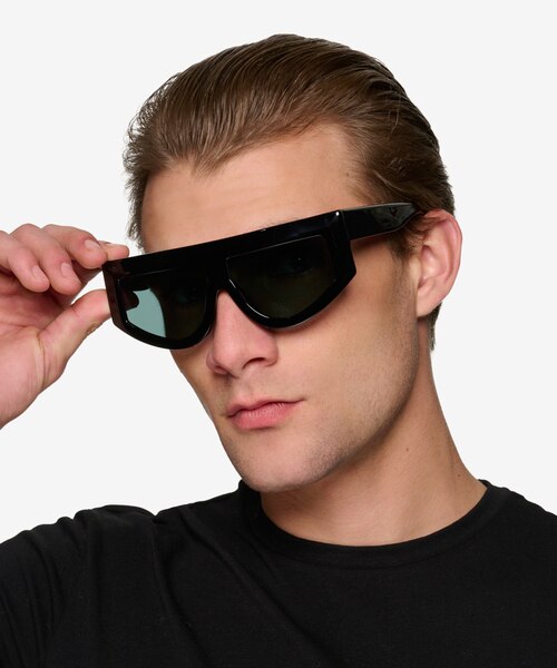 Jagger Black AcetateSunglass Frames for Men from EyeBuyDirect
