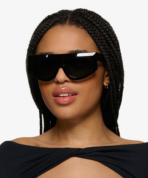 Jagger Black AcetateSunglass Frames for Women from EyeBuyDirect