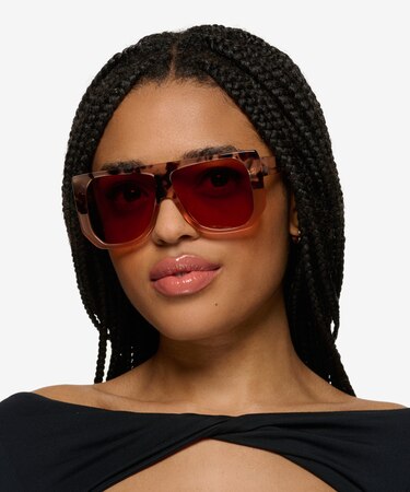 Pink Tortoise Nikita -  Acetate Sunglasses