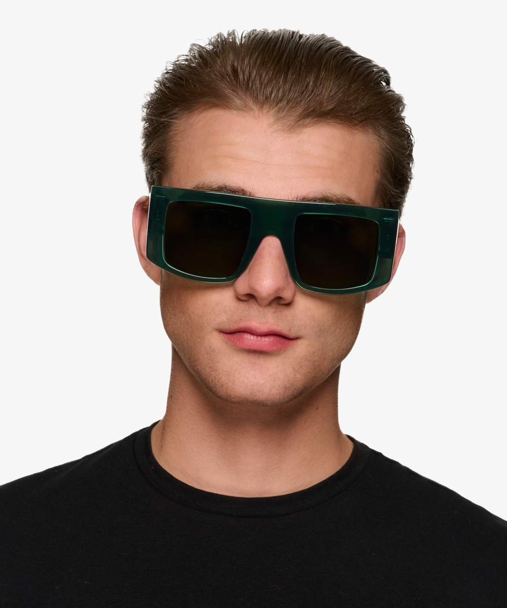 Elias Square Green Frame Prescription Sunglasses Eyebuydirect Canada